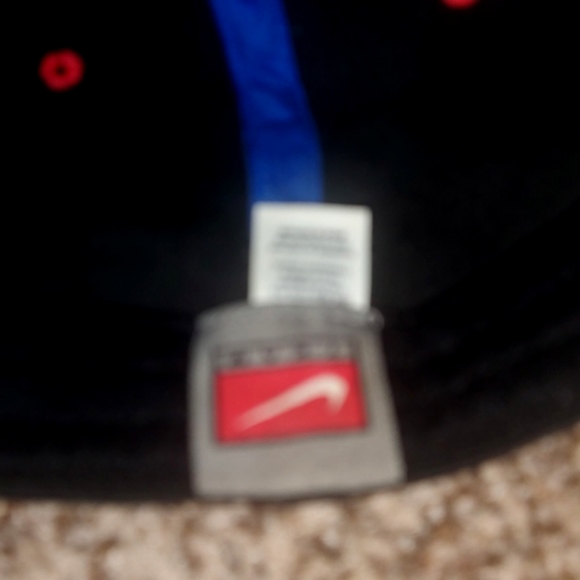 Nike UW-River Falls Falcons Embroidered Black Red Fitted Hat OS - Picture 7 of 7